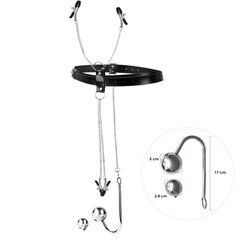 Бондажний набір із металевим анальним гаком №4 Art of Sex Blanca Bondage set with anal hook №4 107812 фото