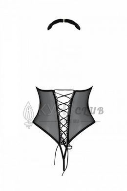 Еротичне боді Passion TRISHA BODY, L/XL, black, з відкритими чашками 107748 фото
