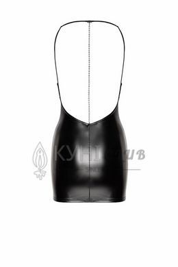 Сукня Noir Handmade F307 Mirage, L, black, міні, під латекс, відкрита спина, декор зі стразів 108279 фото