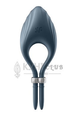 Ерекційне віброкільце-ласо Satisfyer Duelist Dark Blue, 10 режимів, потужний мотор 104258 фото