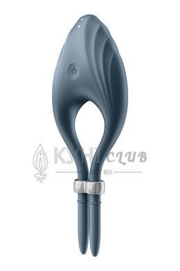 Ерекційне віброкільце-ласо Satisfyer Duelist Dark Blue, 10 режимів, потужний мотор 104258 фото