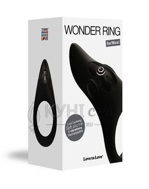Эрекционное виброкольцо Love To Love WONDER RING с мегастимулятором клитора, перезаряжаемое 100128 фото