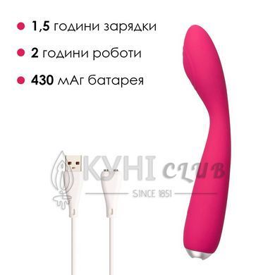 Вібратор для клітора та точки G Svakom Iris Plum Red 102707 фото