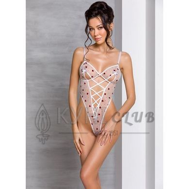 Эротическое боди с рисунком LOVELIA BODY white XXL/XXXL - Passion 102616 фото