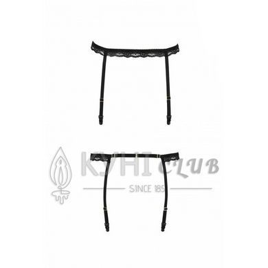 Пояс-стрепы для чулок SHELLY GARTER BELT black L/XL - Passion Exclusive 104381 фото