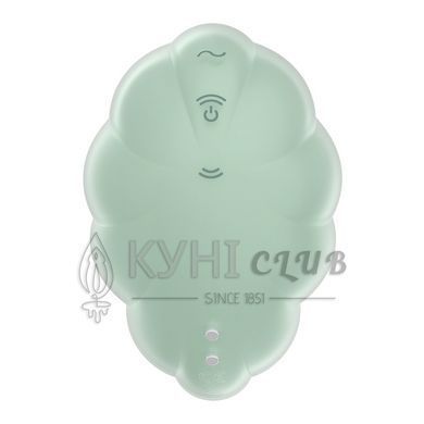 Вакуумний стимулятор з вібрацією Satisfyer Cloud Dancer Mint 106995 фото