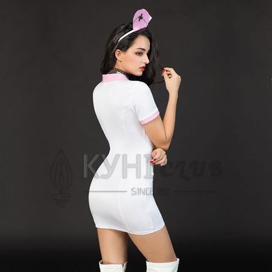 Еротичний костюм медсестри "Сексуальна Ніколетта" One Size White 109283 фото