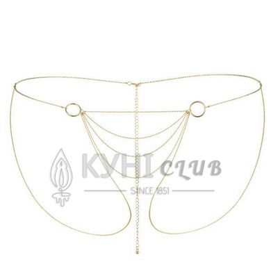 Ланцюжок-трусики Bijoux Indiscrets Magnifique Bikini Chain – Gold, прикраса для тіла 100388 фото