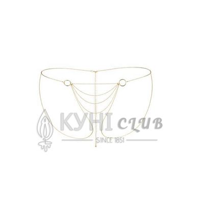 Ланцюжок-трусики Bijoux Indiscrets Magnifique Bikini Chain – Gold, прикраса для тіла 100388 фото