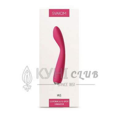Вібратор для клітора та точки G Svakom Iris Plum Red 102707 фото