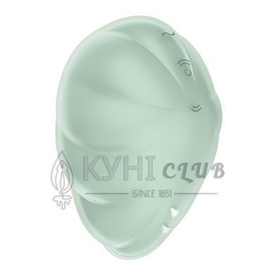 Вакуумний стимулятор з вібрацією Satisfyer Cloud Dancer Mint 106995 фото