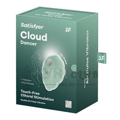 Вакуумний стимулятор з вібрацією Satisfyer Cloud Dancer Mint 106995 фото