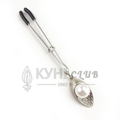 Затискач для клітора Перлина Clit Clamp Pearl 103076 фото