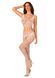 Сітчастий бодістокінг з імітацією топа та шортів Obsessive Bodystocking G330 XL/XXL, white, з доступ 105673 фото 5