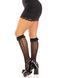 Гольфи ажурні Leg Avenue Sweetheart Ruffle Cuff Knee Highs, чорні, з рюшами, малюнок-сердечка 110080 фото 6