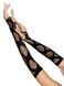 Довгі мітенки Leg Avenue Faux wrap net arm warmers One size Black, велика сітка 106562 фото 2