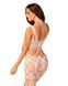 Сітчастий бодістокінг з імітацією топа та шортів Obsessive Bodystocking G330 XL/XXL, white, з доступ 105673 фото 2