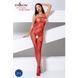 Ажурний бодістокінг з інтимними вирізами Passion BS076 red 102146 фото 2