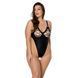 Боді з екошкіри Passion CELINE BODY 6XL/7XL black, з доступом, відкритий 104971 фото 1