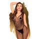 Бодістокінг з візерунком у вигляді крил та метелика Penthouse - Wild catch black S/L 103278 фото 1