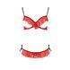 Комплект белья CHERRY SET OpenBra red S/M - Passion Exclusive: открытый лиф, трусики-юбочка 109093 фото 5