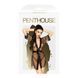 Комплект с прозрачным пеньюаром и миниатюрными стрингами Penthouse - Midnight Mirage Black S/L 103227 фото 3