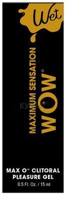 Возбуждающий гель для клитора Wet Wow Max O Clitoral Arousal Gel, легкое покалывание (15 мл) 107947 фото