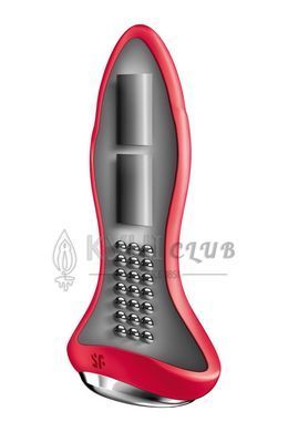 Анальна смарт-вібропробка із перлинним масажем Satisfyer Rotator Plug 1+ Red 104259 фото