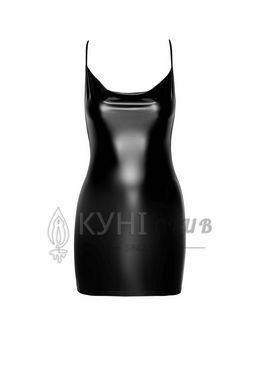 Сукня Noir Handmade F307 Mirage, XL, black, міні, під латекс, відкрита спина, декор зі стразів 108280 фото