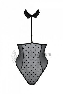 Еротичне боді Passion TRISHA BODY, S/M, black, з відкритими чашками 107749 фото