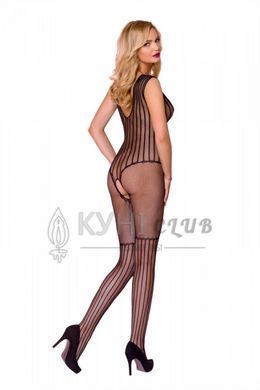 Сетчатый черный бодистокинг с рисунком боди и гетр Casmir CA006 102919 фото