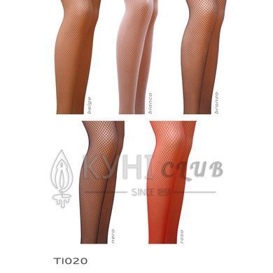 Колготки в сіточку без виділених трусиків Passion TI020 типу Кабаретка 3/4 (fishnet), nero 100738 фото