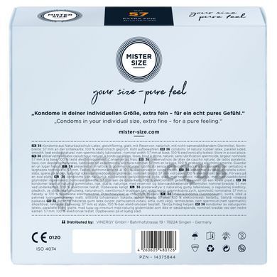 Презервативи Mister Size - pure feel - 57 (36 condoms), товщина 0,05 мм 105966 фото