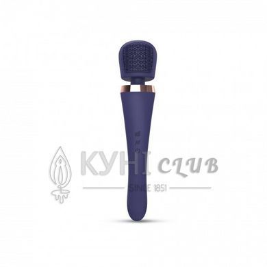 Вибромассажер с силиконовой щеточкой Love to Love Brush Crush - Midnight Indigo 103431 фото
