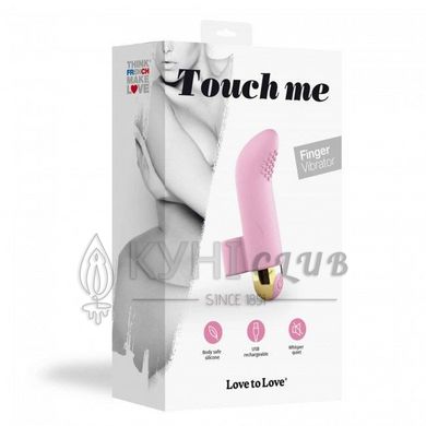 Вибратор на палец Love To Love TOUCH ME ROSE перезаряжаемый, мощный мотор 108879 фото