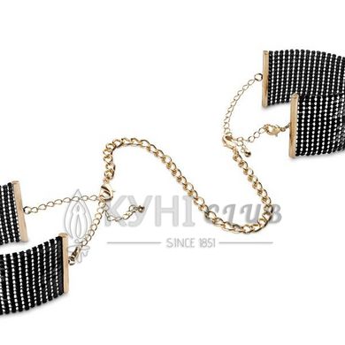 Наручники Bijoux Indiscrets Desir Metallique Handcuffs - Black, металеві, стильні браслети 108822 фото