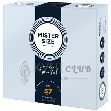 Презервативи Mister Size - pure feel - 57 (36 condoms), товщина 0,05 мм 105966 фото