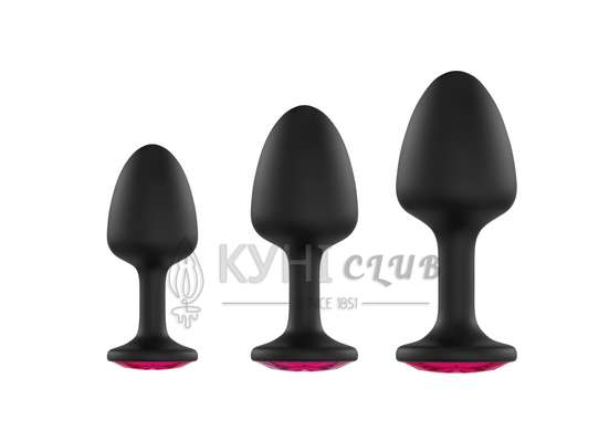 Анальна пробка Dorcel Geisha Plug Ruby M з кулькою всередині, створює вібрації, макс. діаметр 3,2см 101246 фото