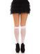 Гольфи ажурні Leg Avenue Sweetheart Ruffle Cuff Knee Highs, білі, малюнок-сердечка 110081 фото 6