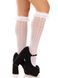 Гольфи ажурні Leg Avenue Sweetheart Ruffle Cuff Knee Highs, білі, малюнок-сердечка 110081 фото 2