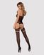 Бодістокінг Obsessive Bodystocking F214 black S/M/L, імітація корсета та панчіх на підв&rsquo;язках 105208 фото 5