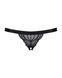 Кружевные танга с доступом Obsessive 828-THC-1 crotchless thong L/XL, черные 105158 фото 5