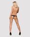 Кружевные танга с доступом Obsessive 828-THC-1 crotchless thong L/XL, черные 105158 фото 4