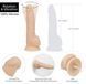 Фалоімітатор з вібрацією та ротацією Naked ADDICTION James 8&Prime; Rotating & Vibrating Dong, пульт ДК 103480 фото 5