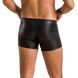 Чоловічі шкіряні боксери з блискавками Passion 049 SHORT MATT S/M Black 105596 фото 2
