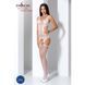 Бодістокінг Passion BS066 One Size, White, комбінезон, імітація панчіх і пояса з гартерами 100768 фото 2