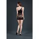 Мини-платье на одно плечо Moonlight Model 12 Black, вертикальная бахрома 104323 фото 2