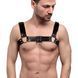 Чоловіча портупея на груди з натуральної шкіри Feral Feelings - Bulldog Harness Black 107428 фото 1