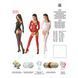 Бодістокінг Passion BS055 white, комбінезон, імітація панчіх і пояса, довгий рукав, закрите плече 109436 фото 5