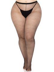 Колготки Leg Avenue Spandex micro net tights, 1X/2X, черные, в мелкую сетку, средняя посадка 110082 фото